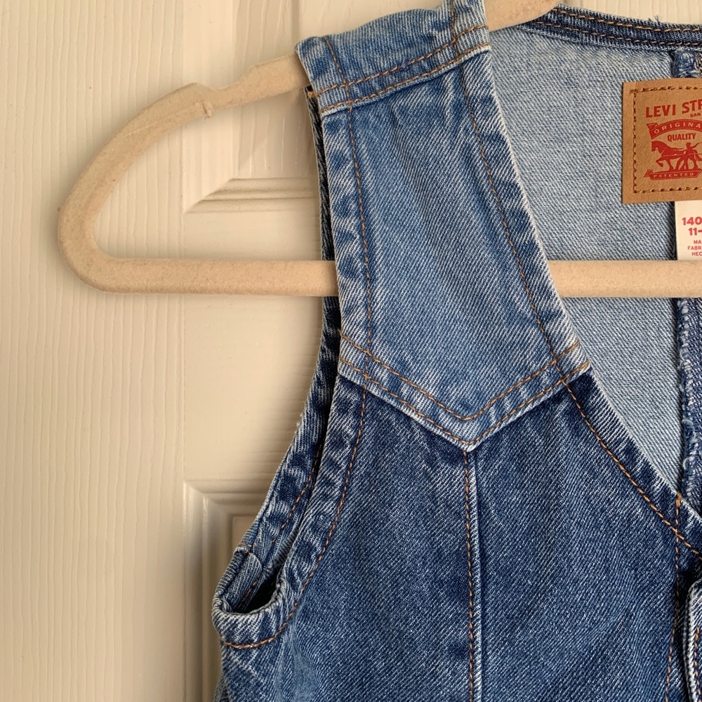Levi's Kids Blue Denim Button Vest - Picture 2 of 6